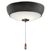 Kichler LED Bluetooth Audio Light Kit, Satin Black, Etched Opal - 380950SBK
